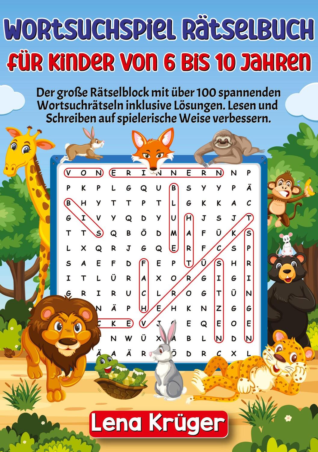 Cover: 9783384136268 | Wortsuchspiel Rätselbuch für Kinder von 6 bis 10 Jahren | Lena Krüger