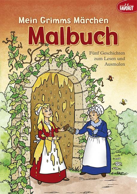 Cover: 9783849400040 | Mein Grimms Märchen Malbuch | Fünf Geschichten zum Lesen und Ausmalen