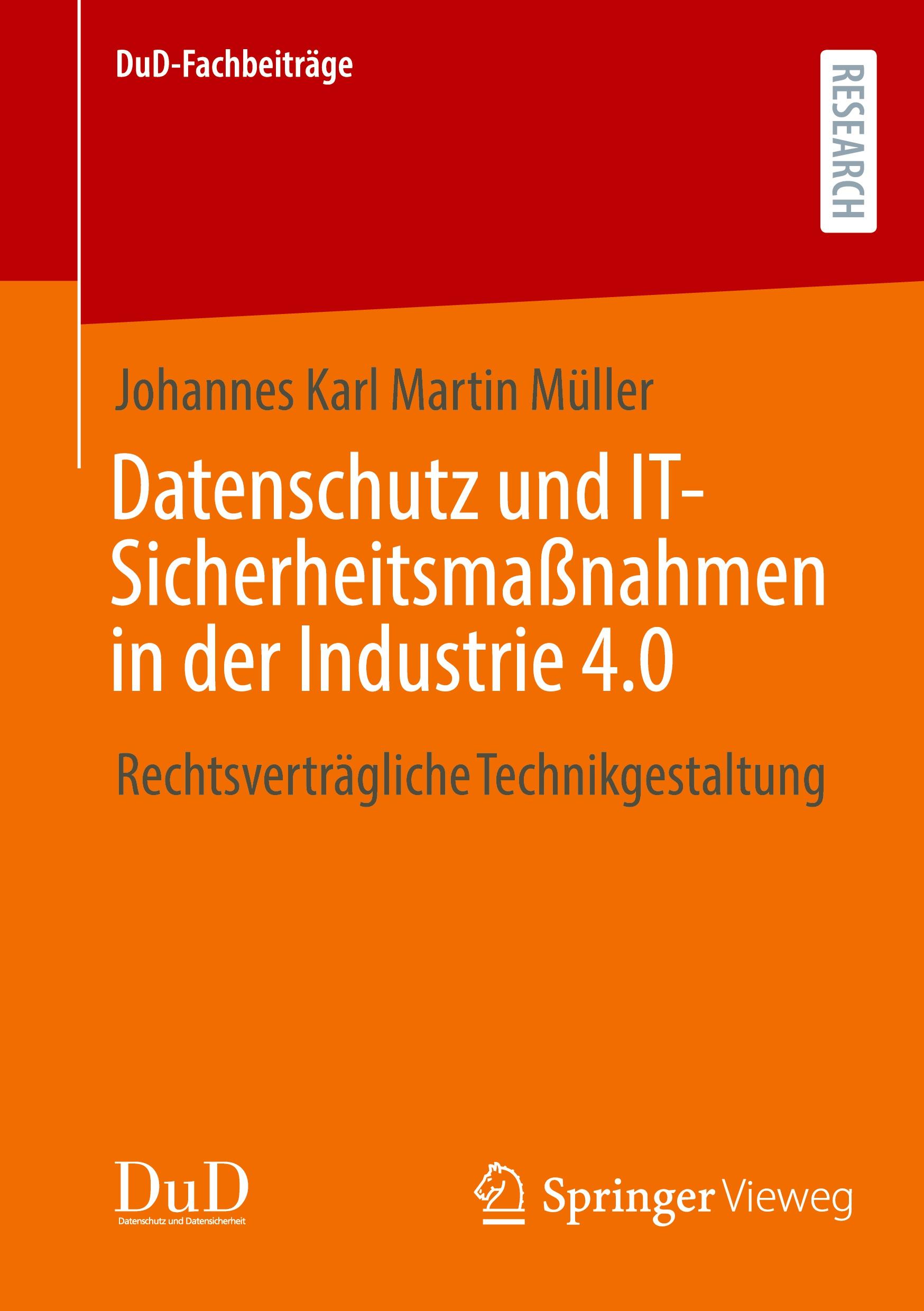 Cover: 9783658457464 | Datenschutz und IT-Sicherheitsmaßnahmen in der Industrie 4.0 | Müller