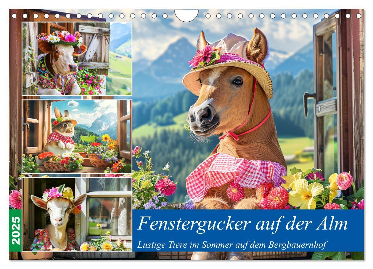 Cover: 9783435726691 | Fenstergucker auf der Alm. Lustige Tiere im Sommer auf dem...