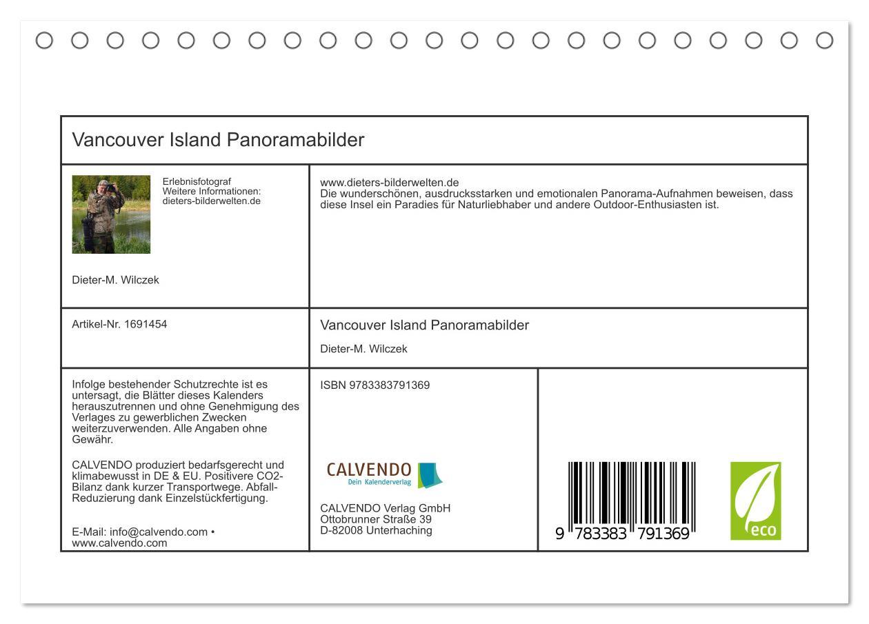 Bild: 9783383791369 | Vancouver Island Panoramabilder (Tischkalender 2025 DIN A5 quer),...