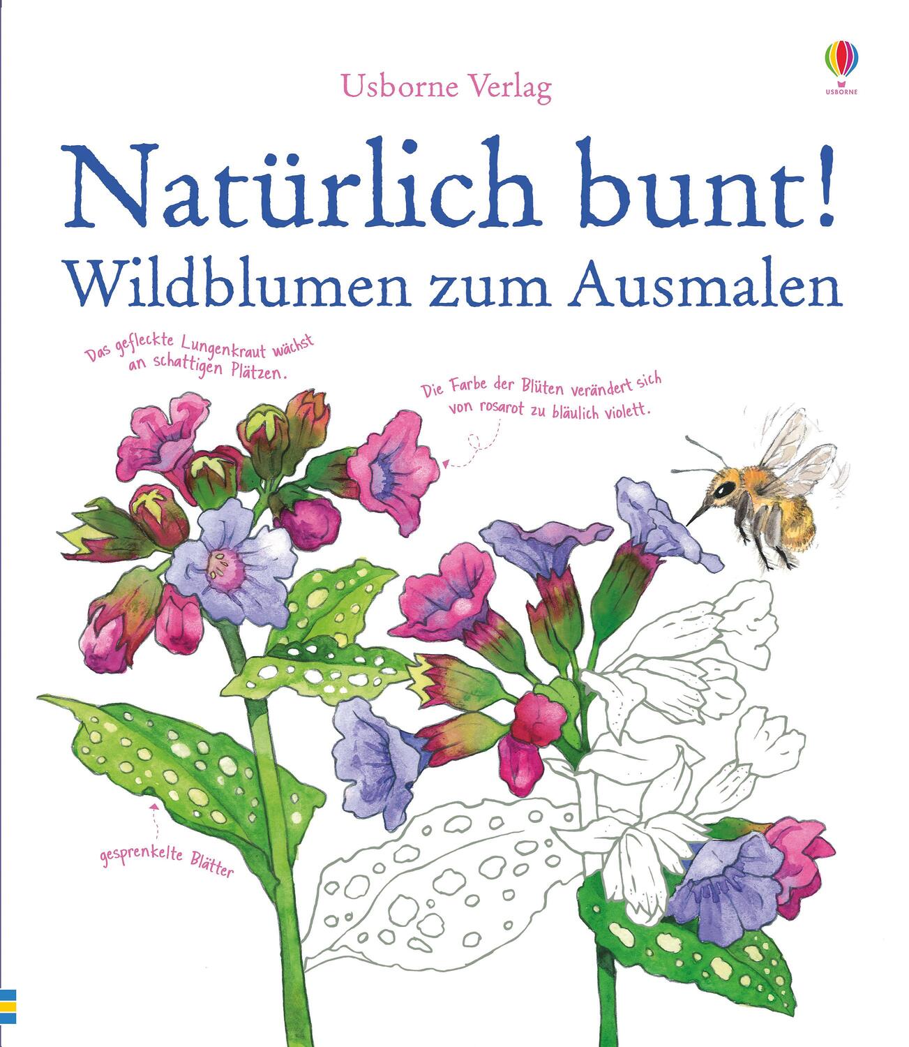 Cover: 9781782322535 | Natürlich bunt! Wildblumen zum Ausmalen | Susan Meridith | Taschenbuch