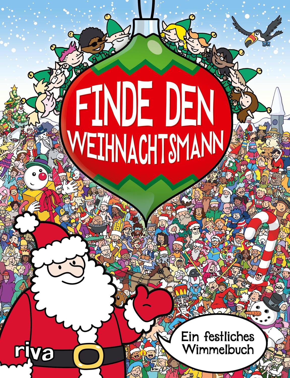 Cover: 9783742315618 | Finde den Weihnachtsmann | Ein festliches Wimmelbuch | Taschenbuch
