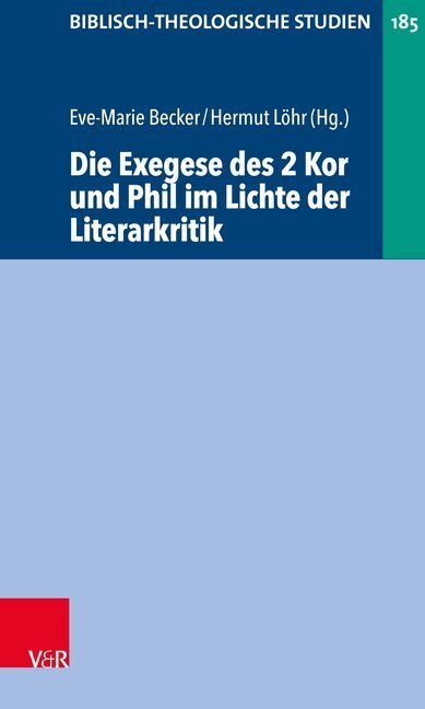 Cover: 9783788734732 | Die Exegese des 2 Kor und Phil im Lichte der Literarkritik | Buch