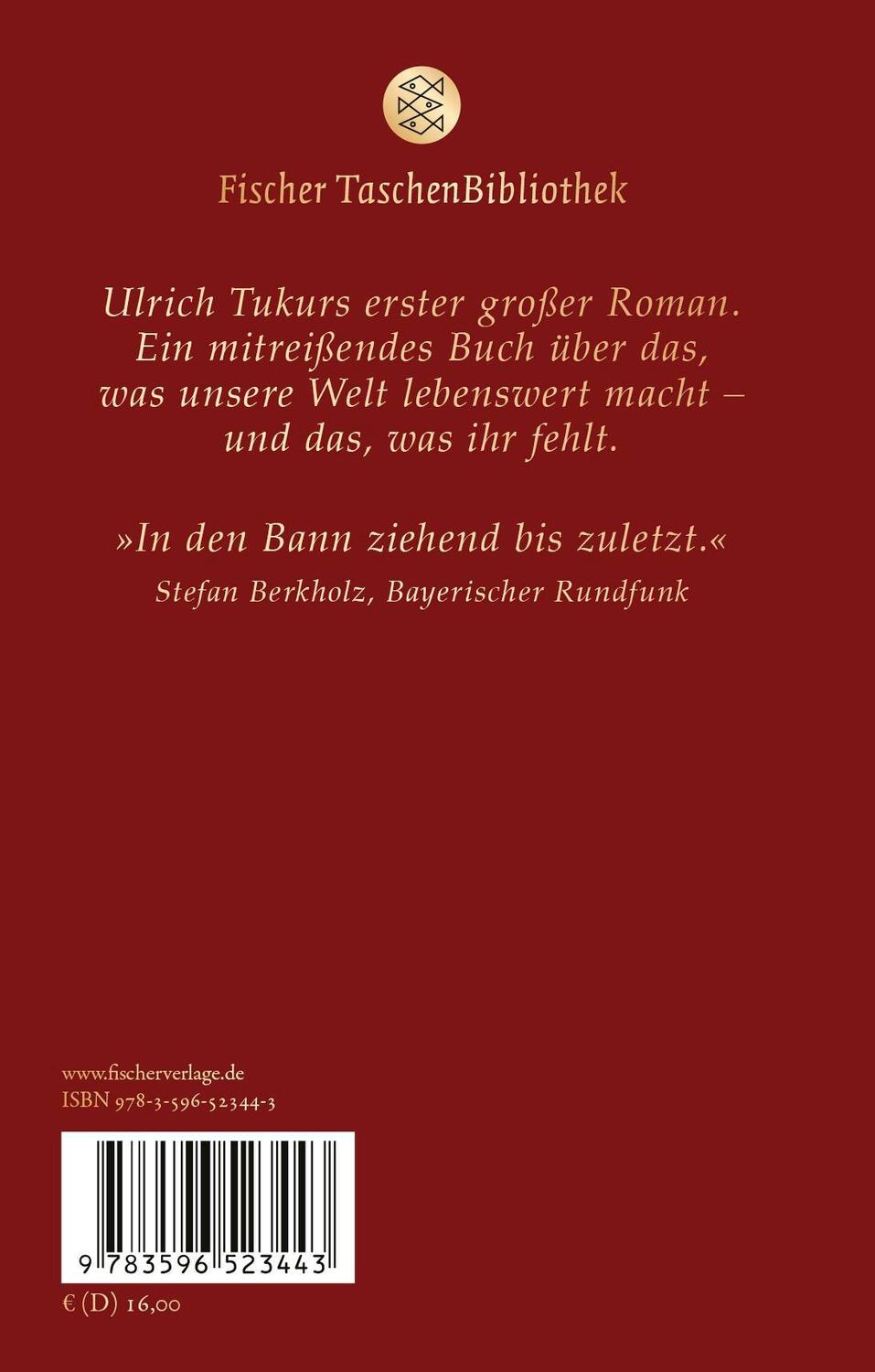 Rückseite: 9783596523443 | Der Ursprung der Welt | Roman | Ulrich Tukur | Buch | 316 S. | Deutsch