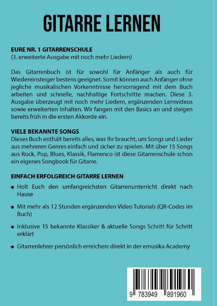 Bild: 9783949891960 | Gitarre lernen für Anfänger und Wiedereinsteiger | Schulz (u. a.)