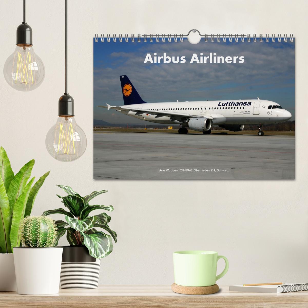 Bild: 9783435074204 | Airbus Airliners (Wandkalender 2025 DIN A4 quer), CALVENDO...