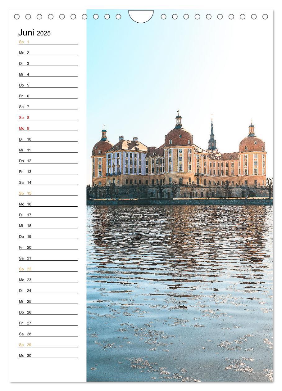 Bild: 9783435882915 | Sachsens Burgen und Schlösser - Beschreibbarer Kalender mit...