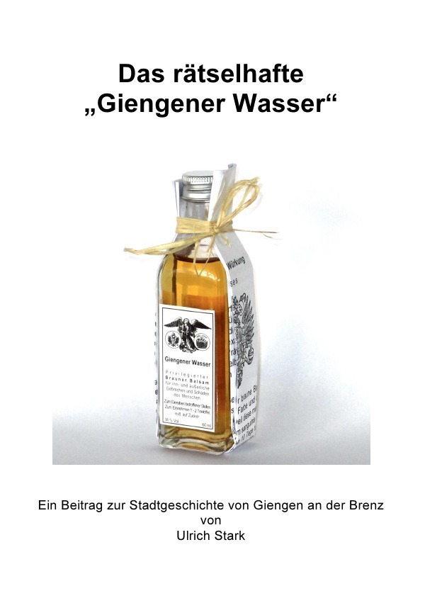 Cover: 9783756535279 | Das rätselhafte "Giengener Wasser" | DE | Ulrich Stark | Taschenbuch