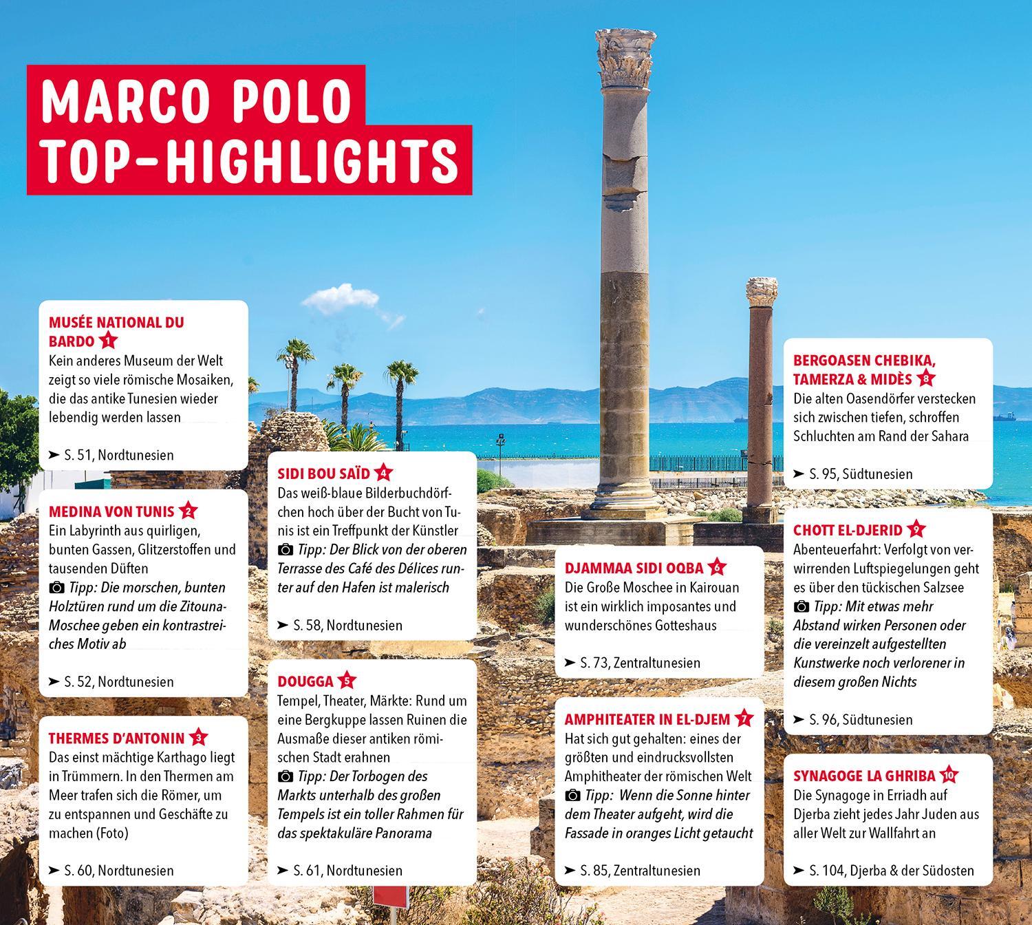 Bild: 9783829751223 | MARCO POLO Reiseführer Tunesien | Simon Kremer (u. a.) | Taschenbuch