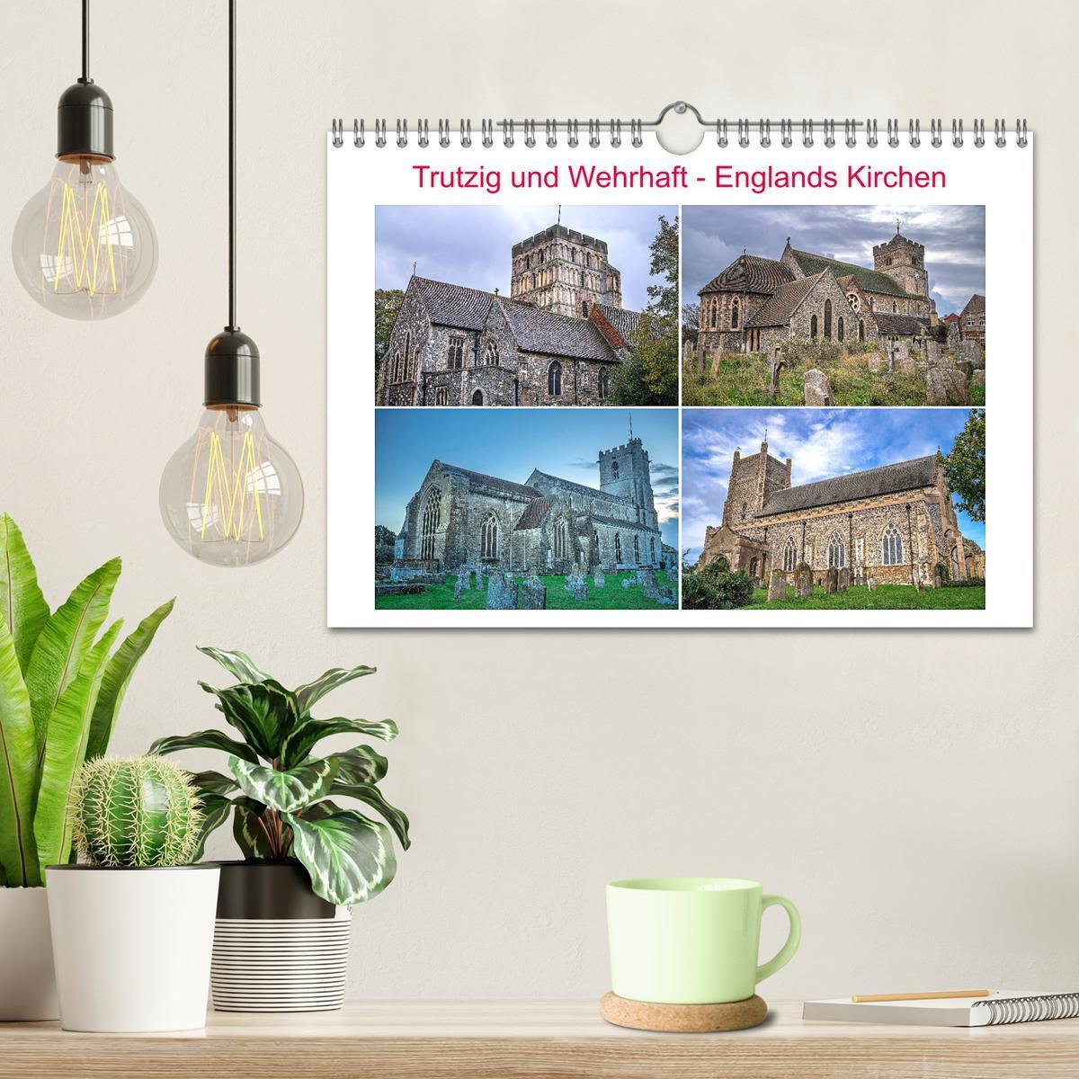 Bild: 9783383762291 | Trutzig und Wehrhaft - Englands Kirchen (Wandkalender 2025 DIN A4...