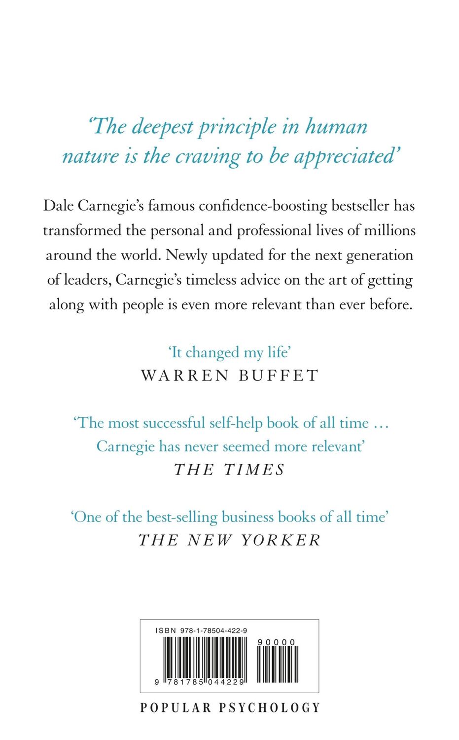 Rückseite: 9781785044229 | How to Win Friends and Influence People | Dale Carnegie | Buch | 2022