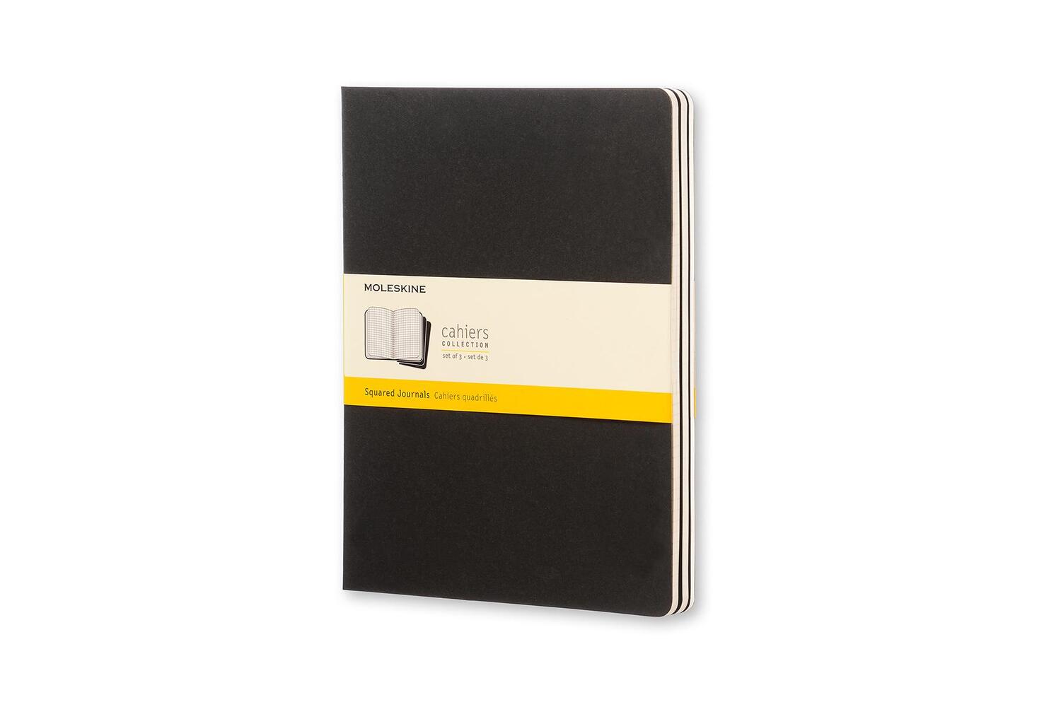 Bild: 9788883705021 | Moleskine Cahier Extra Large kariert schwarz. 3er Pack | Moleskine