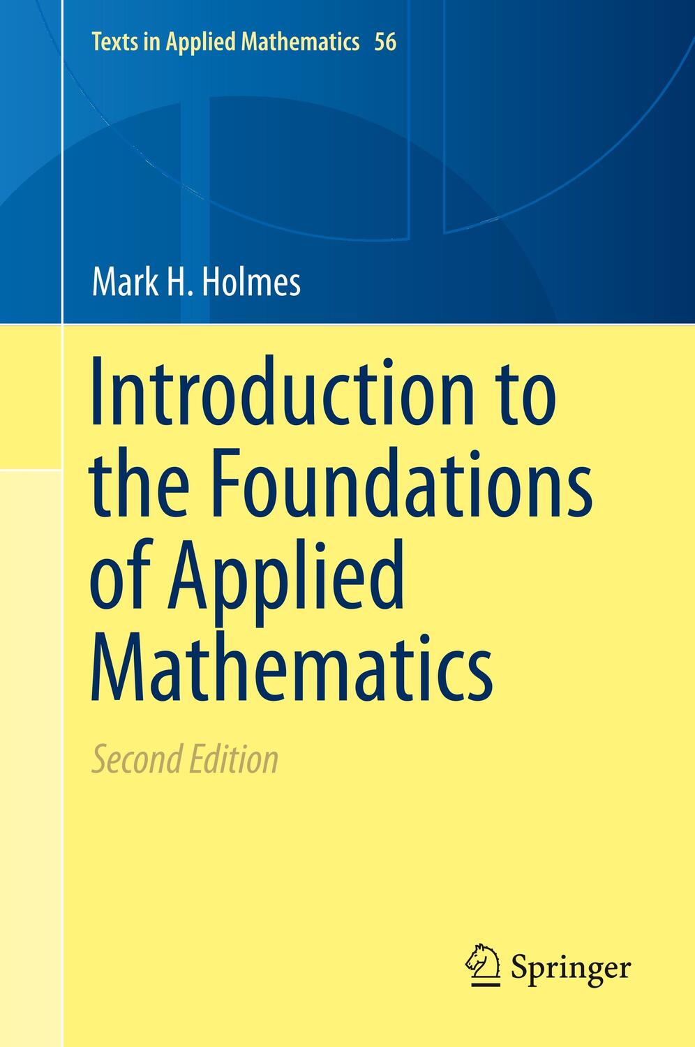 Cover: 9783030242602 | Introduction to the Foundations of Applied Mathematics | Holmes | Buch
