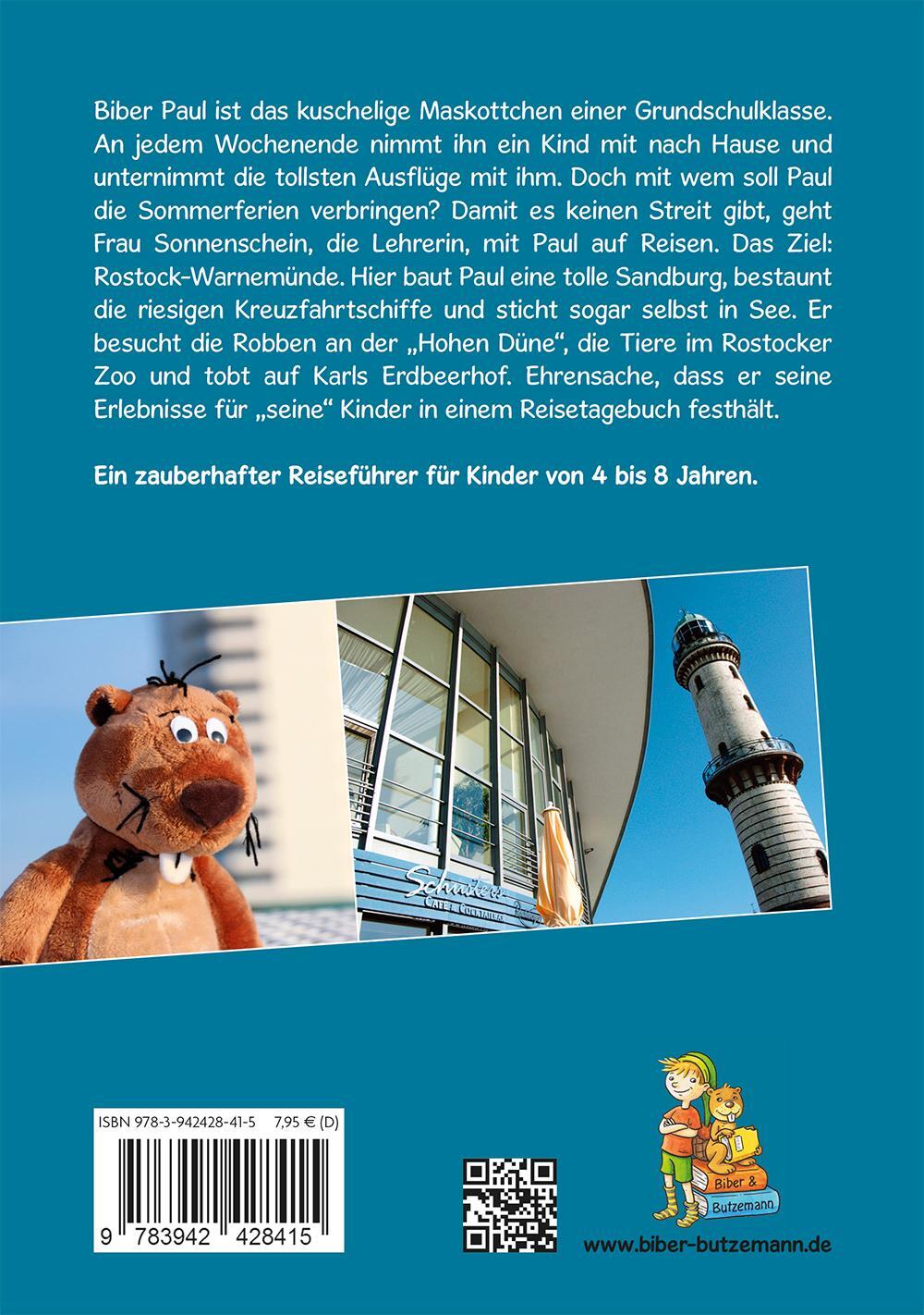 Rückseite: 9783942428415 | Biber Paul auf Reisen: Rostock-Warnemünde | Daniela Gappa | Buch