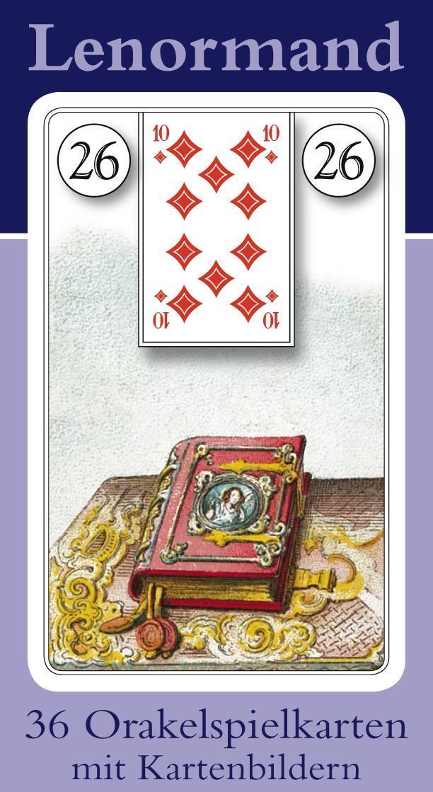Bild: 9783898758772 | Lenormand Orakelkarten mit Kartenabbildungen | 36 Orakelkarten | Stück