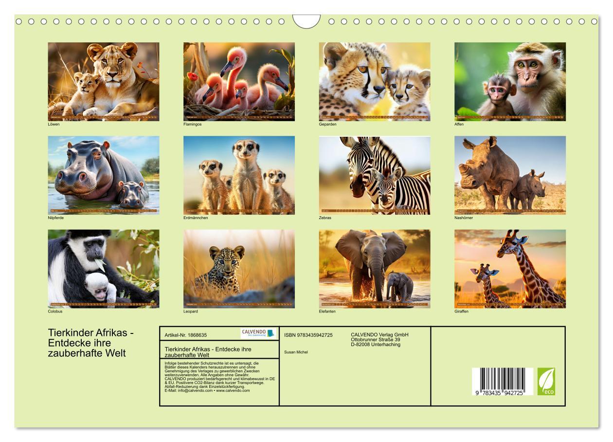 Bild: 9783435942725 | Tierkinder Afrikas - Entdecke ihre zauberhafte Welt (Wandkalender...