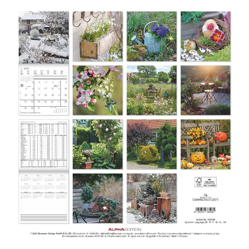 Bild: 4251732335281 | Garden &amp; Decoration 2024 - Broschürenkalender 30x30 cm (30x60...
