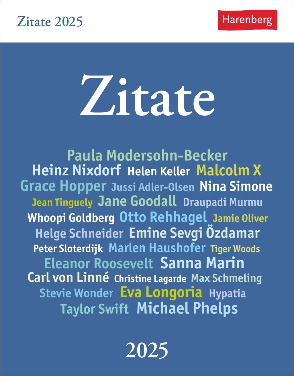 Cover: 9783840033599 | Zitate Tagesabreißkalender 2025 | Berthold Budde | Kalender | 648 S.