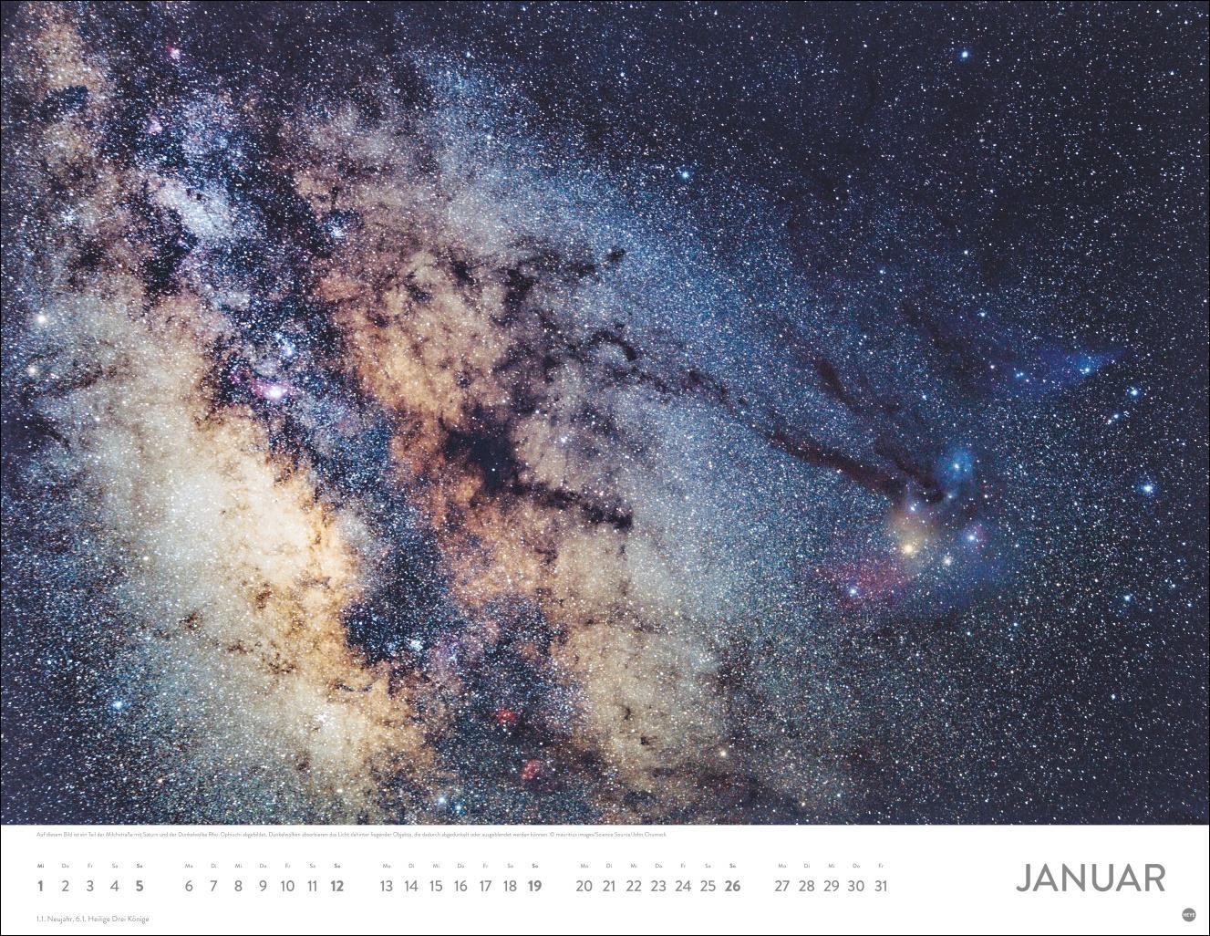 Bild: 9783756405077 | Das Universum Posterkalender 2025 | Heye | Kalender | Spiralbindung