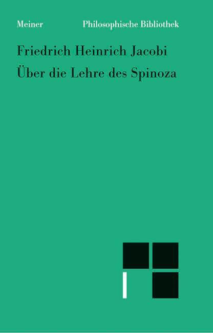 Cover: 9783787317066 | Über die Lehre des Spinoza in Briefen an den Herrn Moses Mendelssohn