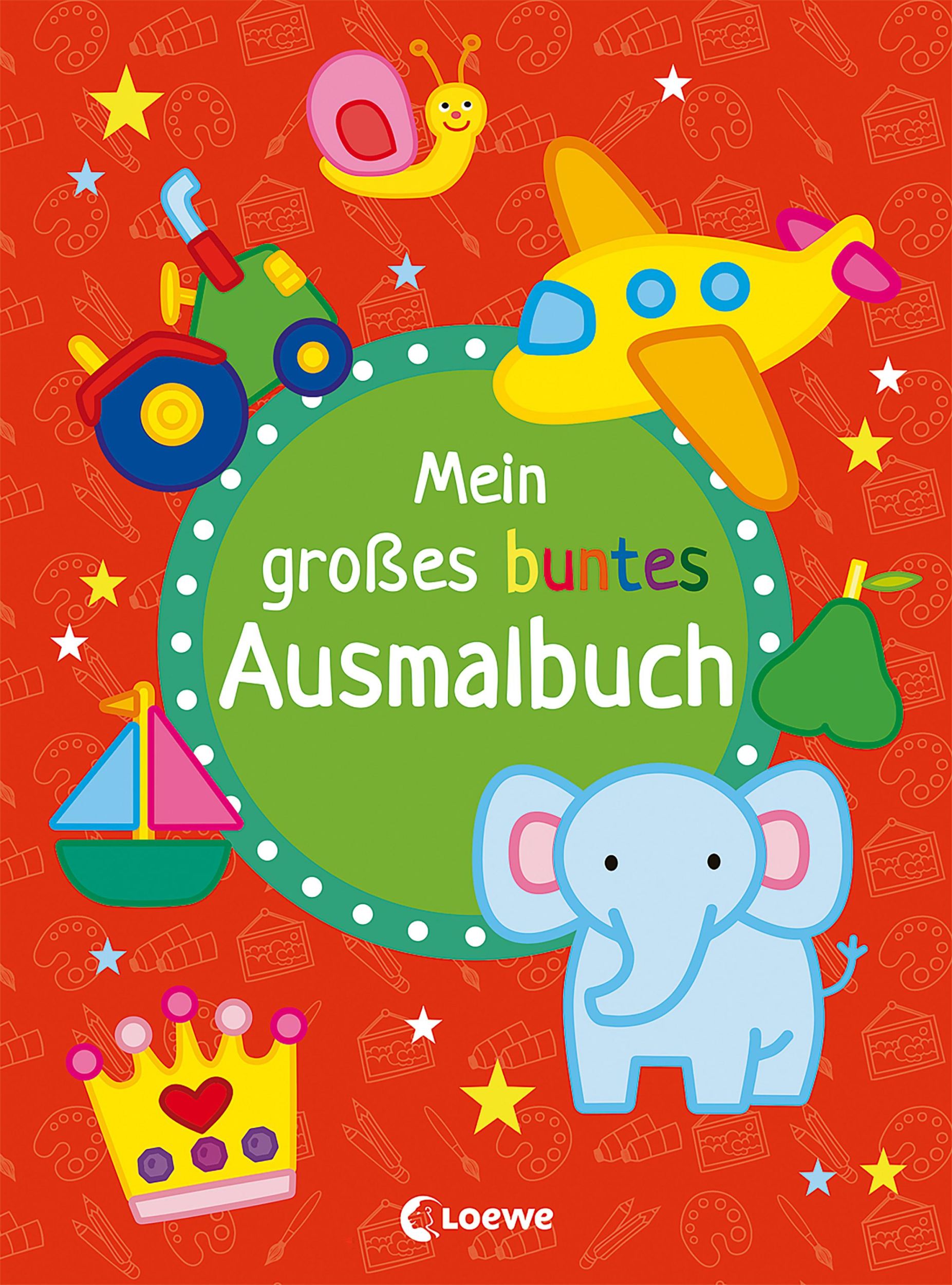 Cover: 9783743211056 | Mein großes buntes Ausmalbuch (Elefant) | Loewe Kreativ | Taschenbuch