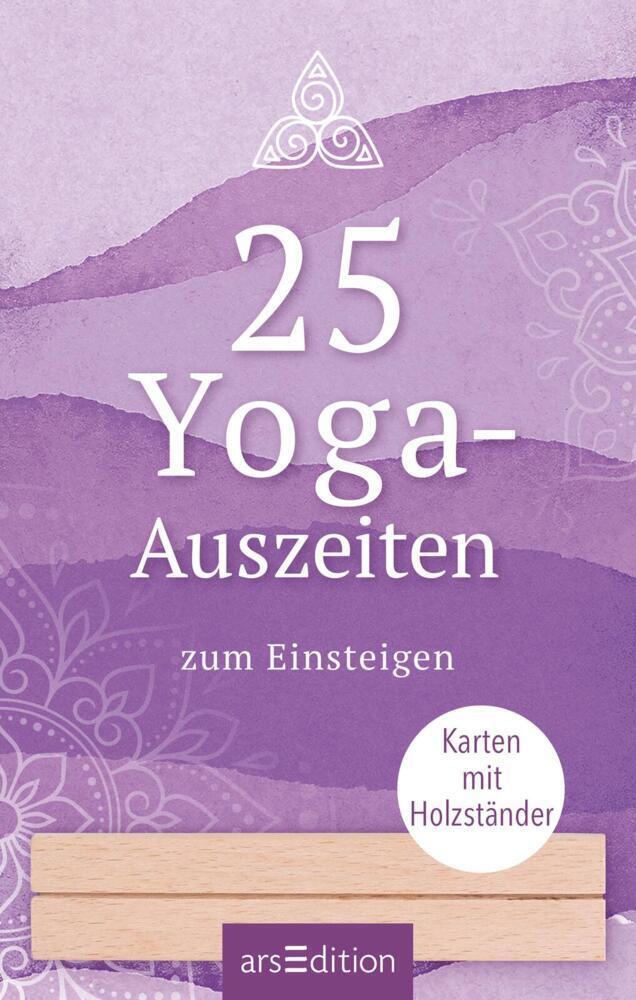 Bild: 4014489129233 | 25 Yoga-Auszeiten zum Einsteigen | Karten mit Holzständer | Box | 2023