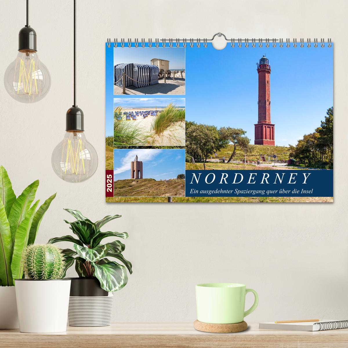 Bild: 9783435282456 | Norderney Spaziergang (Wandkalender 2025 DIN A4 quer), CALVENDO...