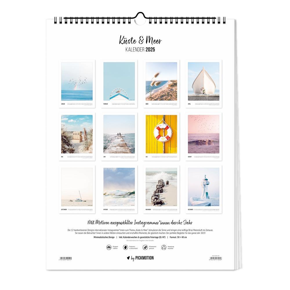 Bild: 4251781179256 | Wandkalender 2025 - Küste &amp; Meer | Pickmotion | Kalender | Deutsch