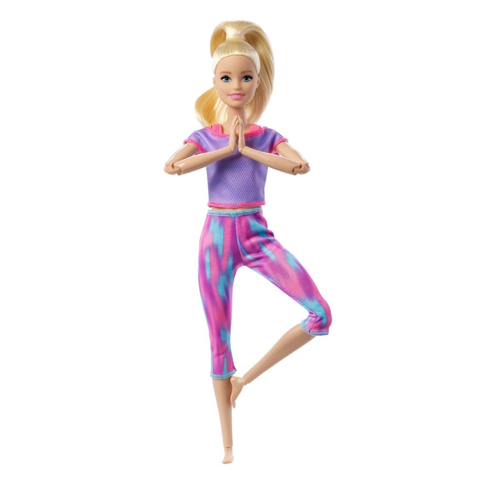 Cover: 887961954951 | Barbie Made to Move Puppe (blond) im lila Yoga Outfit | Stück | 2021