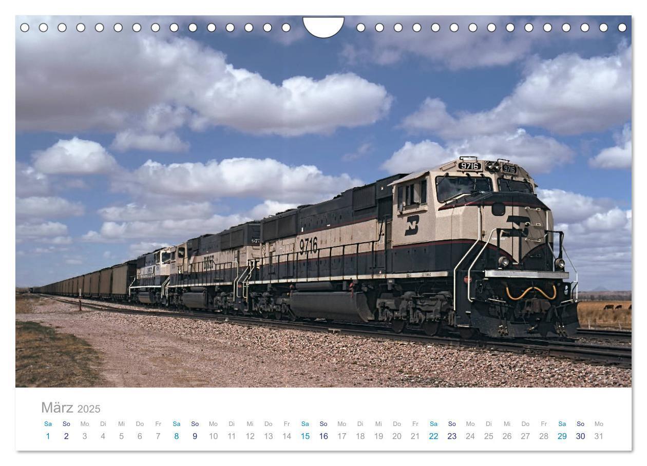 Bild: 9783435433421 | US Diesellokomotiven (Wandkalender 2025 DIN A4 quer), CALVENDO...