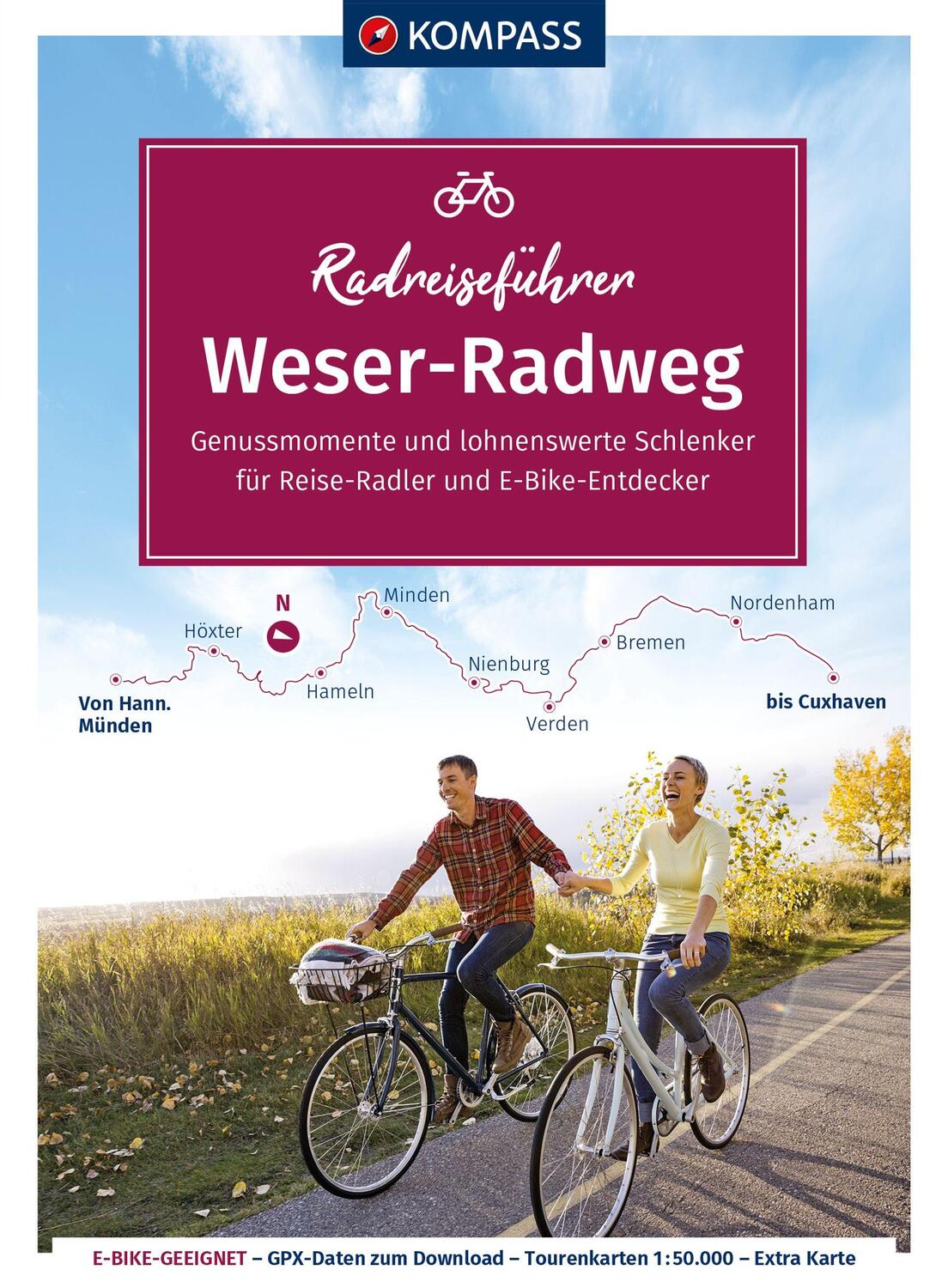 Cover: 9783991217817 | KOMPASS Radreiseführer Weser-Radweg | Taschenbuch | Spiralbindung