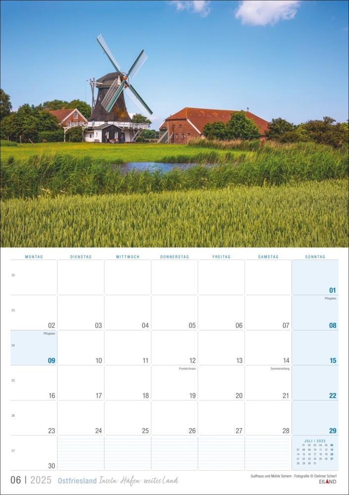 Bild: 9783964023469 | Ostfriesland Kalender 2025 - Inseln · Häfen · weites Land | Kalender