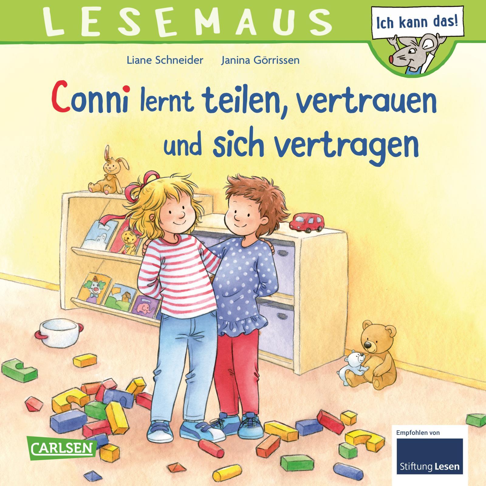 Cover: 9783551084590 | LESEMAUS 97: Conni lernt teilen, vertrauen und sich vertragen | Buch