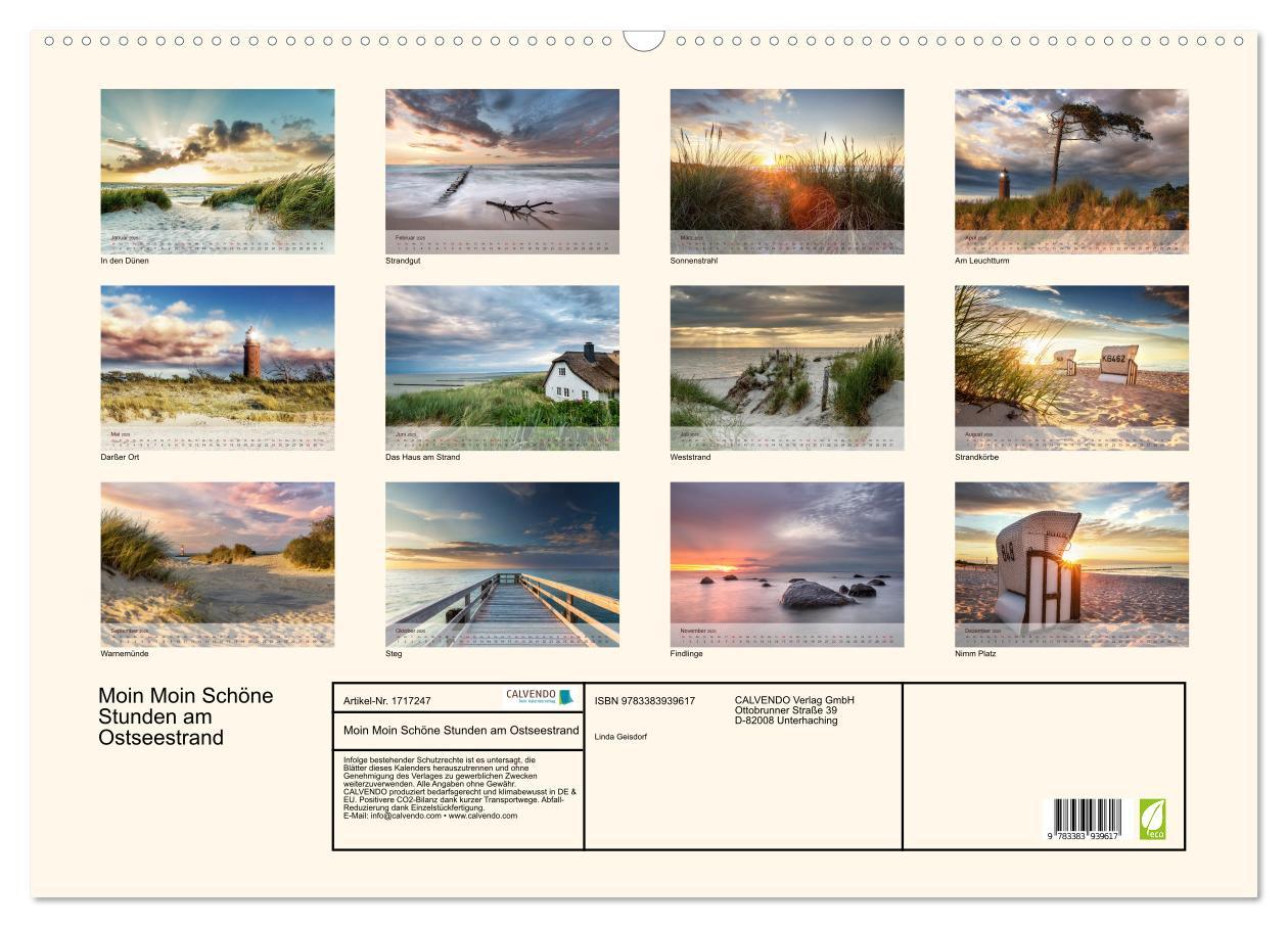 Bild: 9783383939617 | Moin Moin Schöne Stunden am Ostseestrand (Wandkalender 2025 DIN A2...