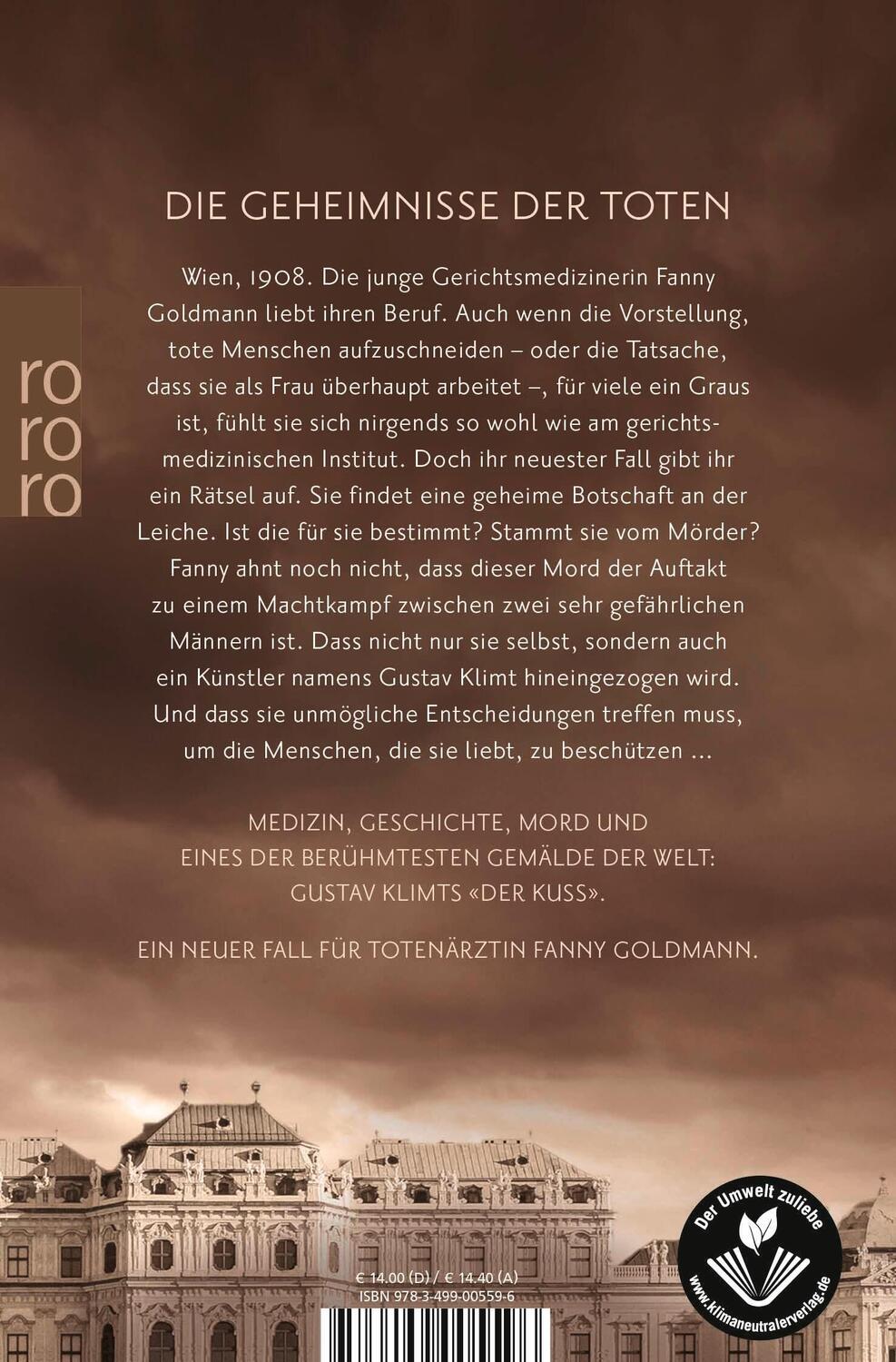 Rückseite: 9783499005596 | Die Totenärztin: Goldene Rache | Historischer Wien-Krimi | René Anour