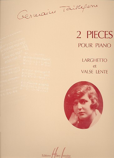 Cover: 9790230940405 | 2 pièces pour piano | Germaine Tailleferre | Buch | Lemoine