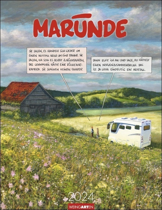Cover: 9783840085314 | Marunde Kalender 2024. Witziger Cartoon-Posterkalender mit 12...
