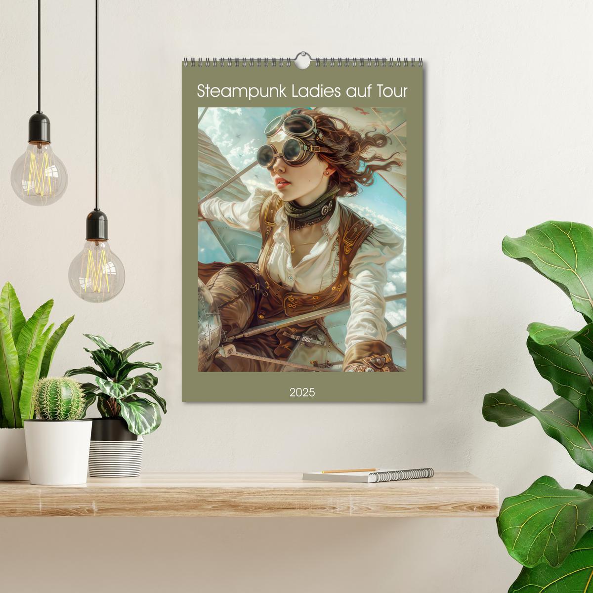 Bild: 9783435247080 | Steampunk Ladies auf Tour (Wandkalender 2025 DIN A3 hoch), CALVENDO...