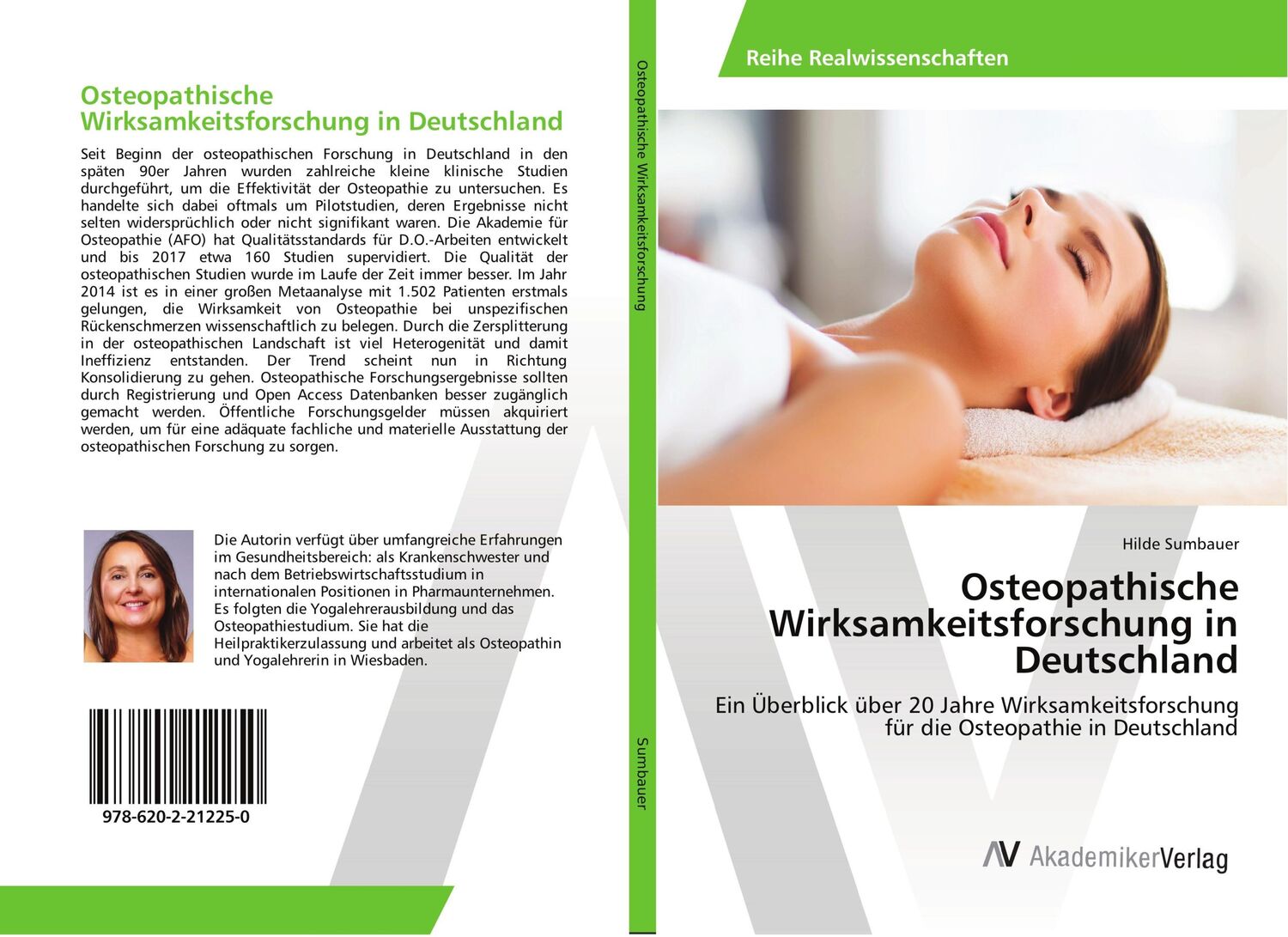 Cover: 9786202212250 | Osteopathische Wirksamkeitsforschung in Deutschland | Hilde Sumbauer