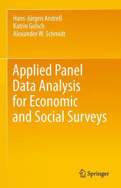 Cover: 9783642434174 | Applied Panel Data Analysis for Economic and Social Surveys | Buch