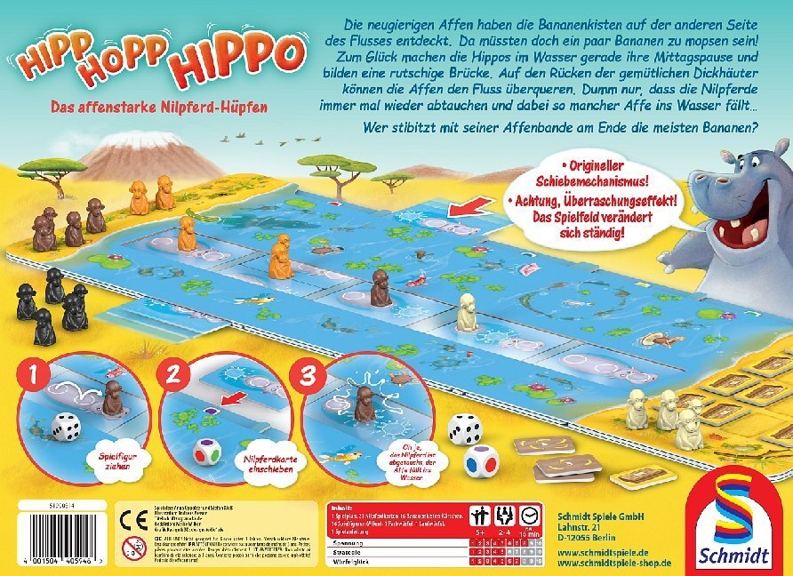 Bild: 4001504405946 | Hipp-Hopp-Hippo (Spiel) | Kinderspiel | Spiel | In Spielebox | Deutsch