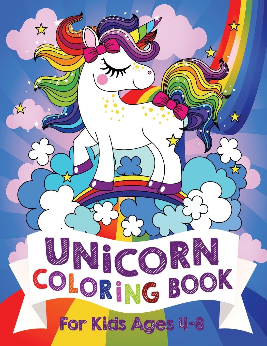Cover: 9781999896966 | Unicorn Coloring Book For Kids Ages 4-8 (US Edition) | Silly Bear
