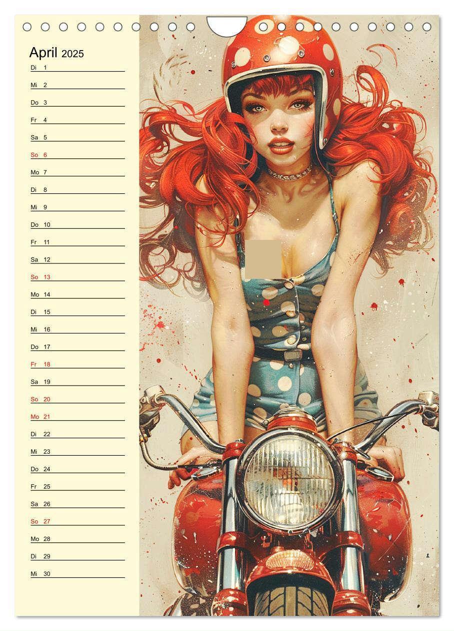 Bild: 9783457128770 | Sexy Pin-up-Girls. Moderne Kunst im Retro-Stil (Wandkalender 2025...