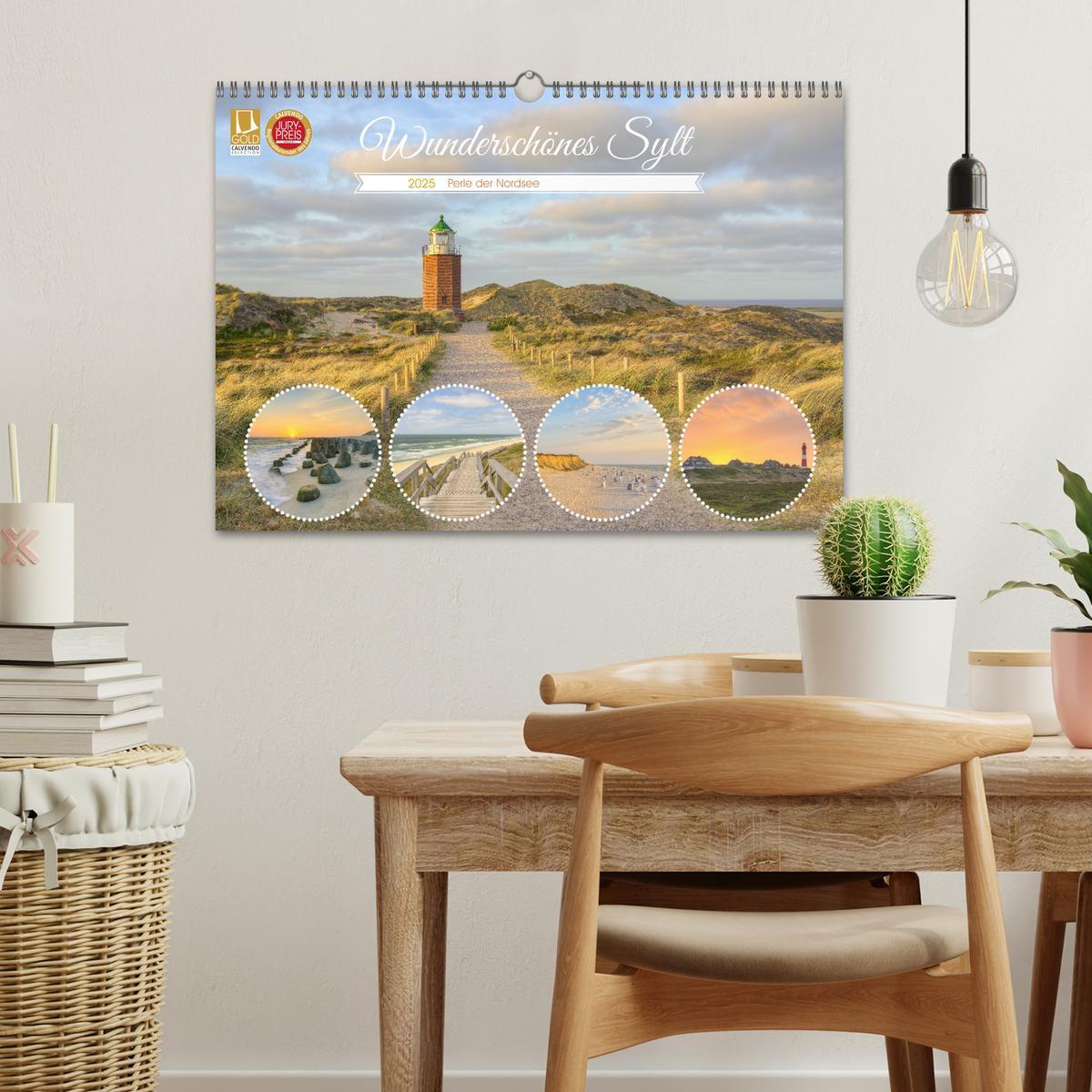 Bild: 9783383828614 | Wunderschönes Sylt - Perle der Nordsee (Wandkalender 2025 DIN A3...