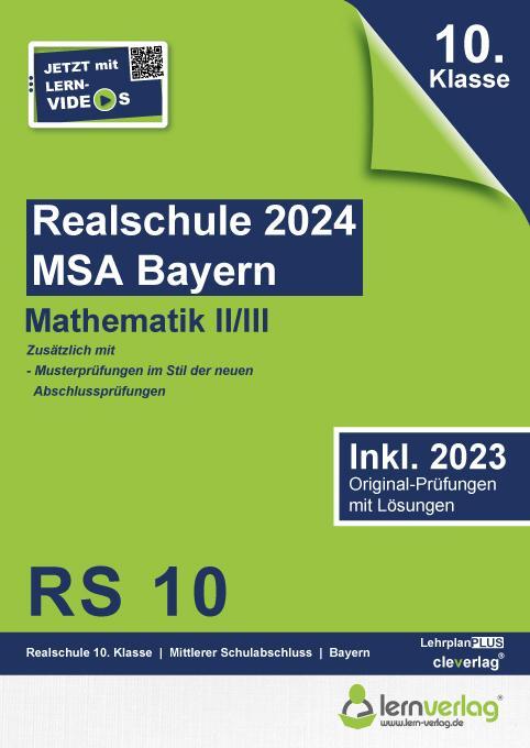 Cover: 9783743001053 | Original-Prüfungen Realschule Bayern 2024 Mathematik II/III | Buch