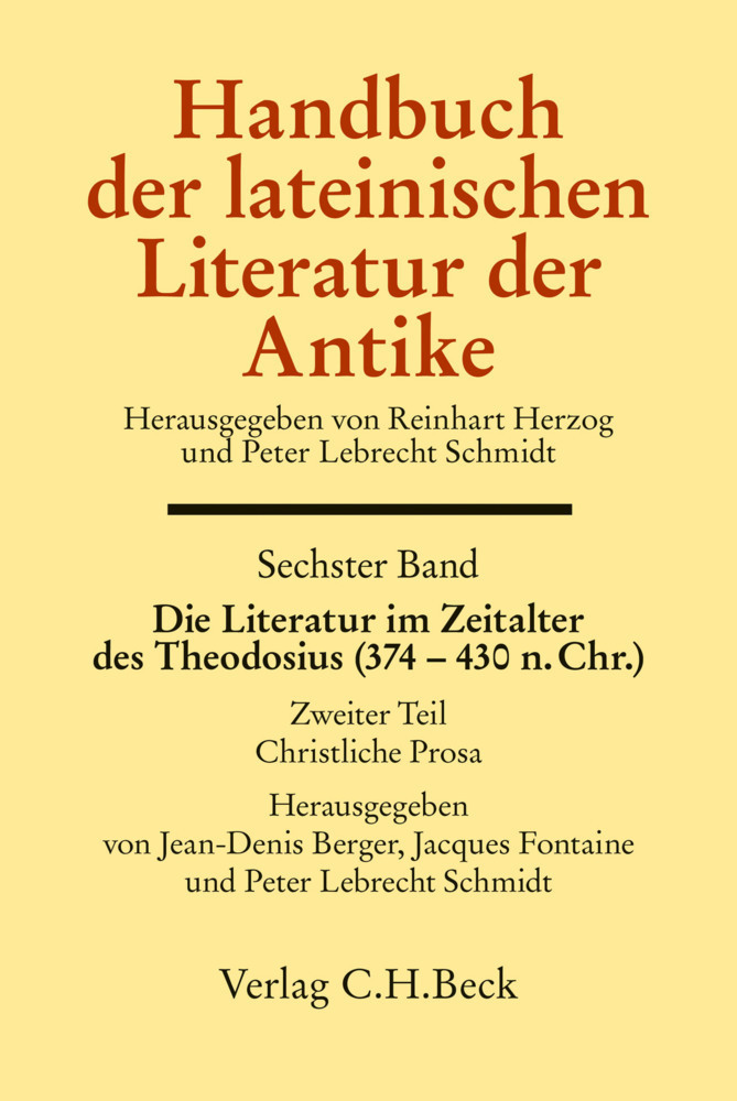 Cover: 9783406750960 | Die Literatur im Zeitalter des Theodosius (374 - 430 n.Chr.). Tl.2
