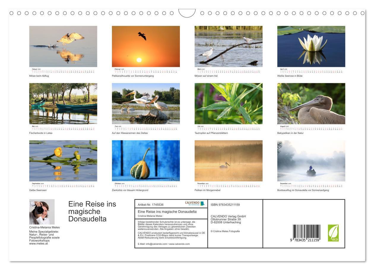 Bild: 9783435211159 | Eine Reise ins magische Donaudelta (Wandkalender 2025 DIN A3 quer),...