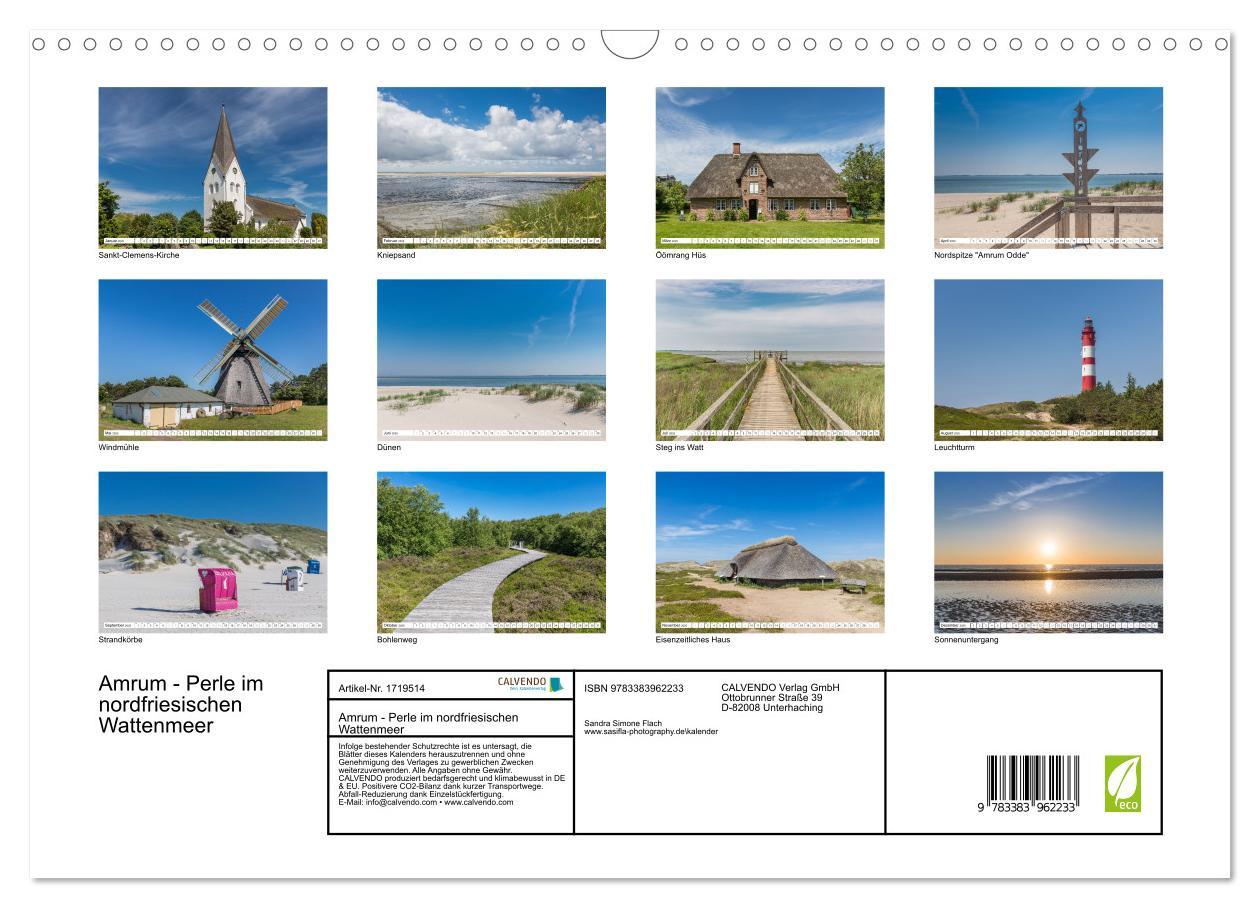 Bild: 9783383962233 | Amrum - Perle im nordfriesischen Wattenmeer (Wandkalender 2025 DIN...