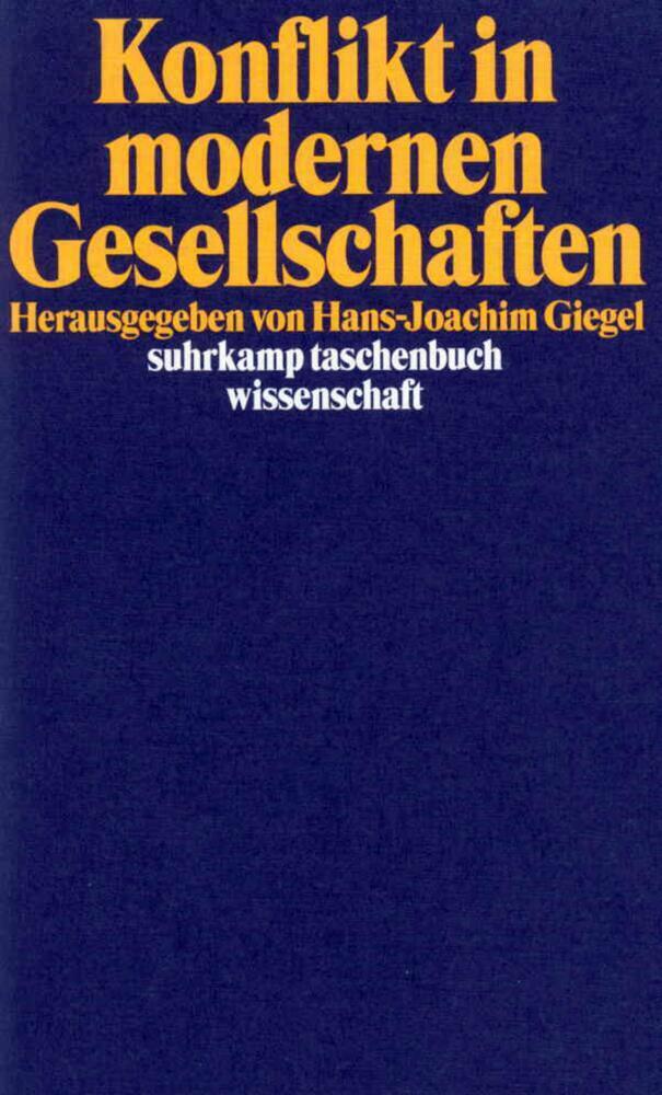 Cover: 9783518289631 | Konflikt in modernen Gesellschaften | Hans-Joachim Giegel | Buch